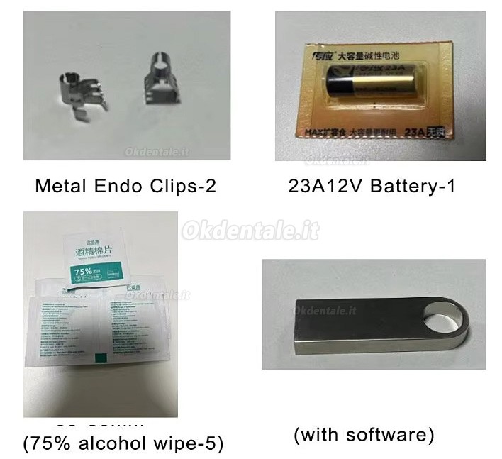 Microcamera intraorale digitale dentale visiva a LED con controllo a pedale